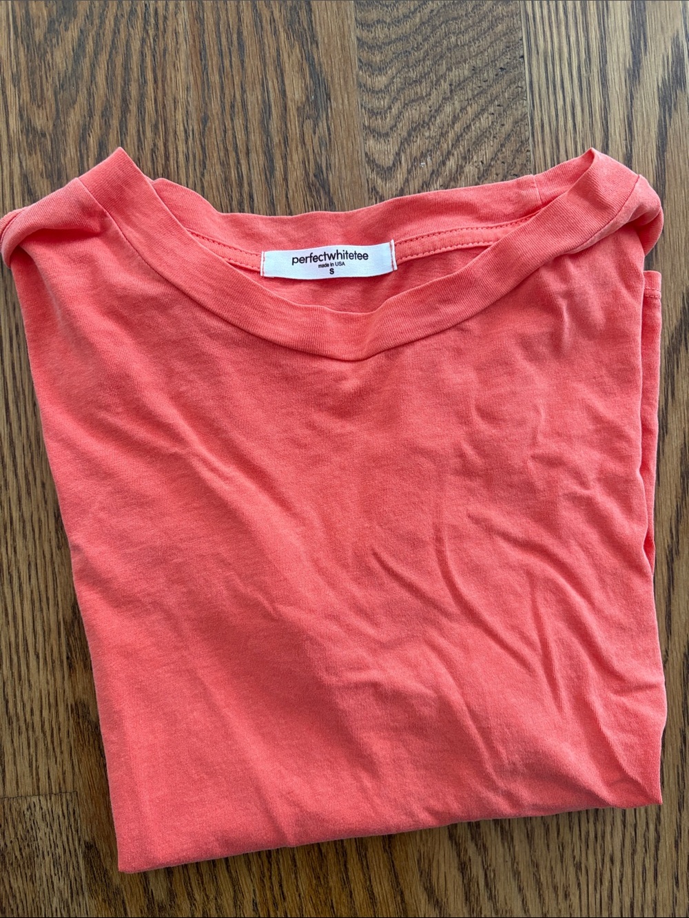 perfectwhitetee Coral Short Sleeve Crewneck Tee
